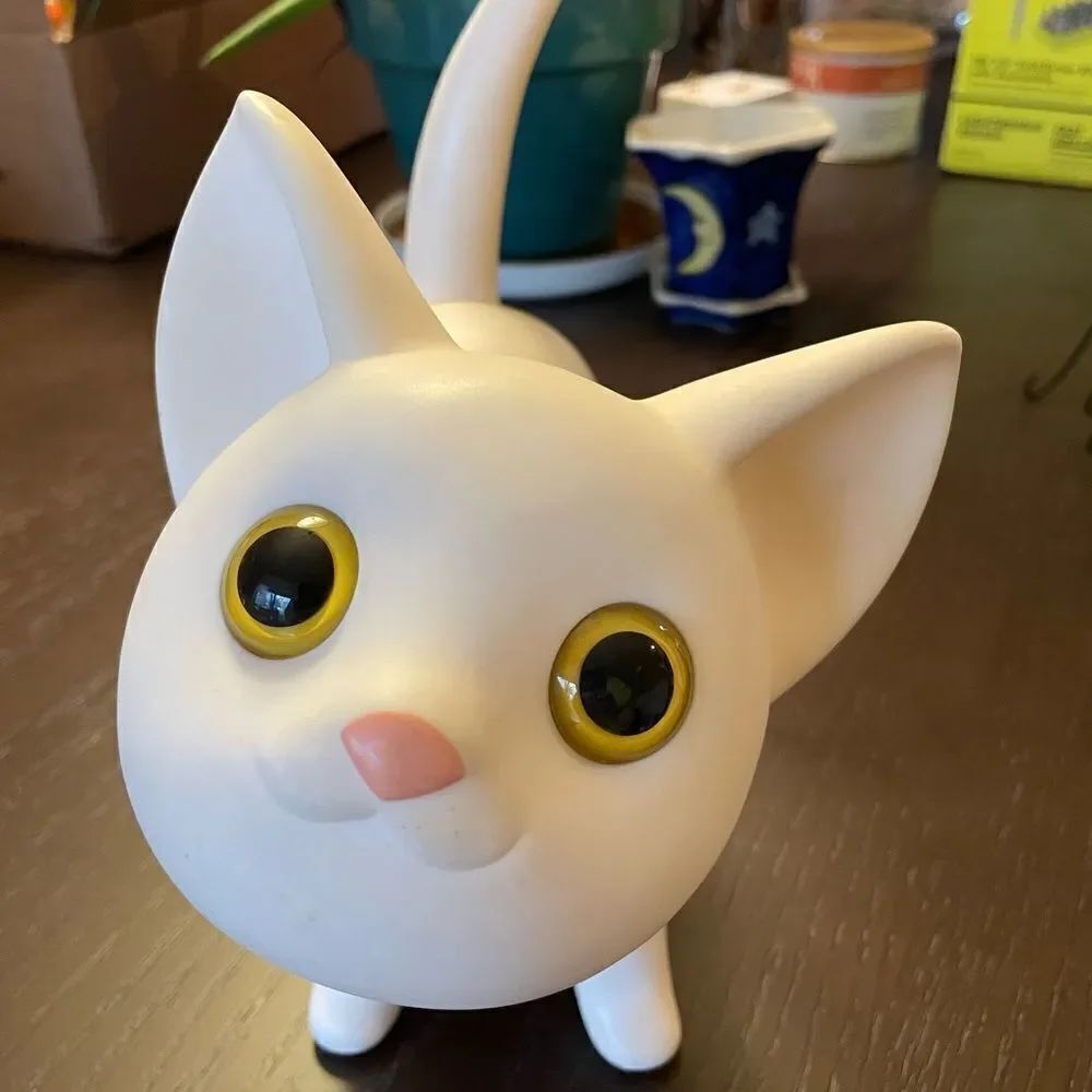 Semk KAT White Cat Original Collar Bank Cute Decor SEMK KAT